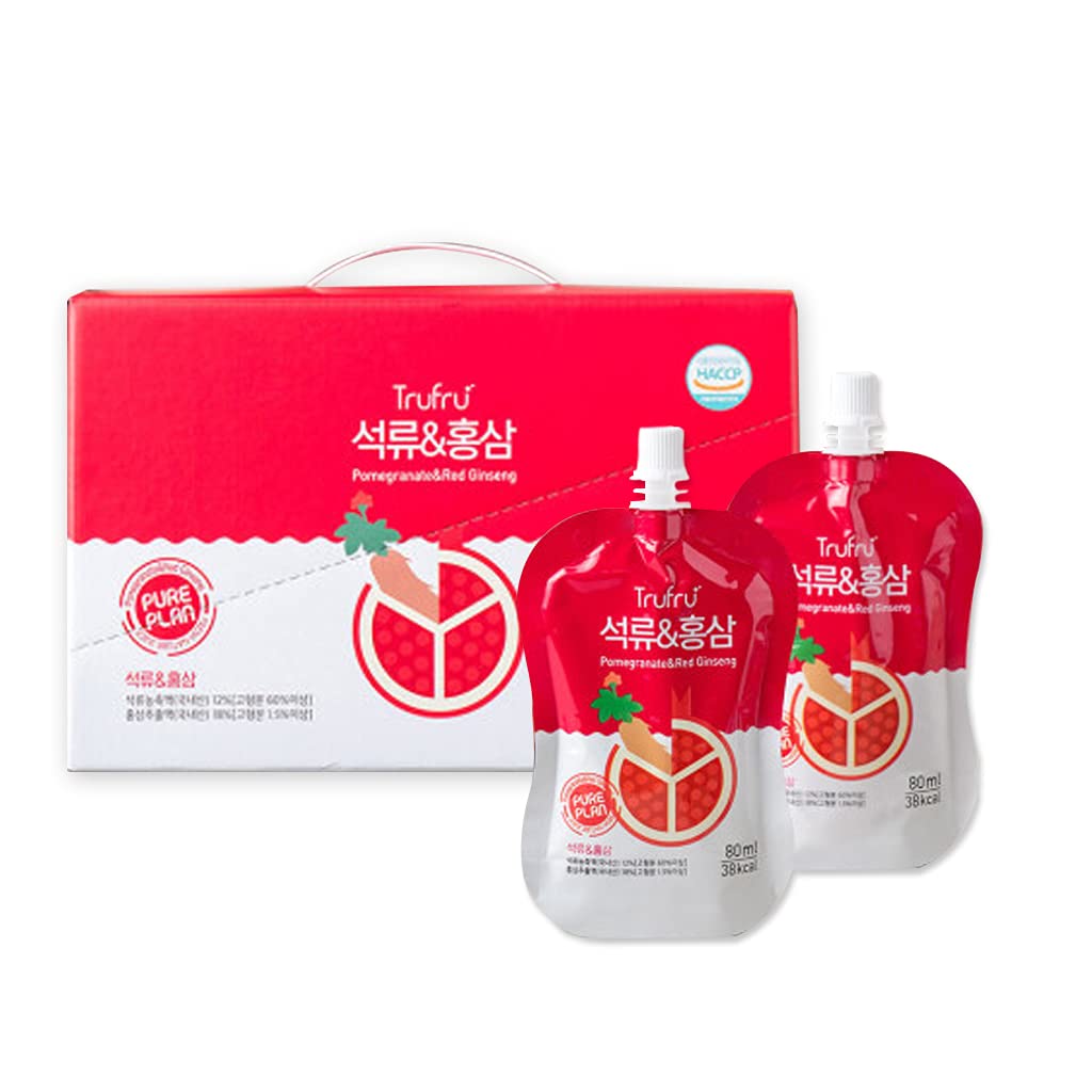 PURE PLAN Ρόδι & κόκκινο χυμό ginseng 80mlx15 Κορεατική παραγωγή ομορφιάς, Βελτίωση της κυκλοφορίας του αίματος