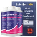 Lubrisyn Hyaluronic Acid Joint Supplement – Liquid HA Formula for Humans – Προάγει την κοινή υποστήριξη, την κινητικότητα, την ευελιξία, την ενυδάτωση και την υγιεινή λειτουργία για άνδρες και γυναίκες – Original 3 x 11,5oz