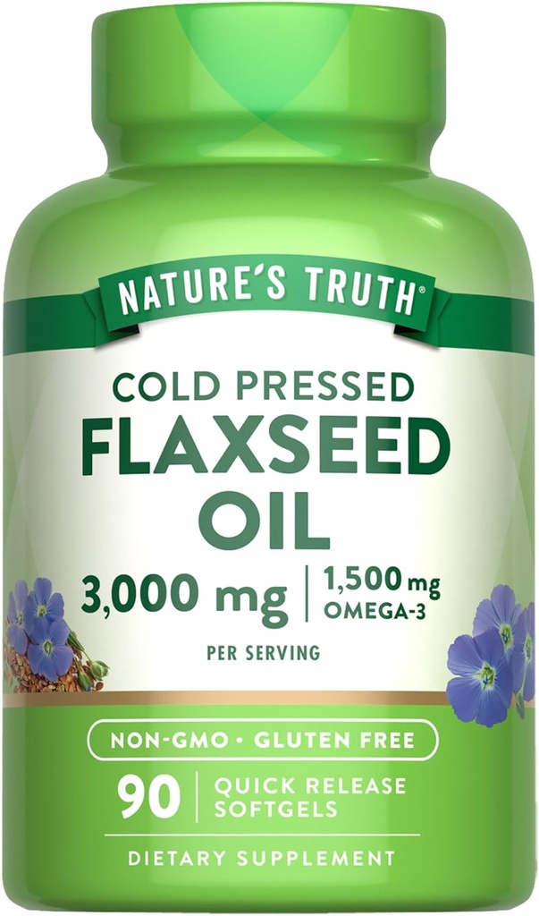 Nature's Truth Flaxseed Oil Softgels 