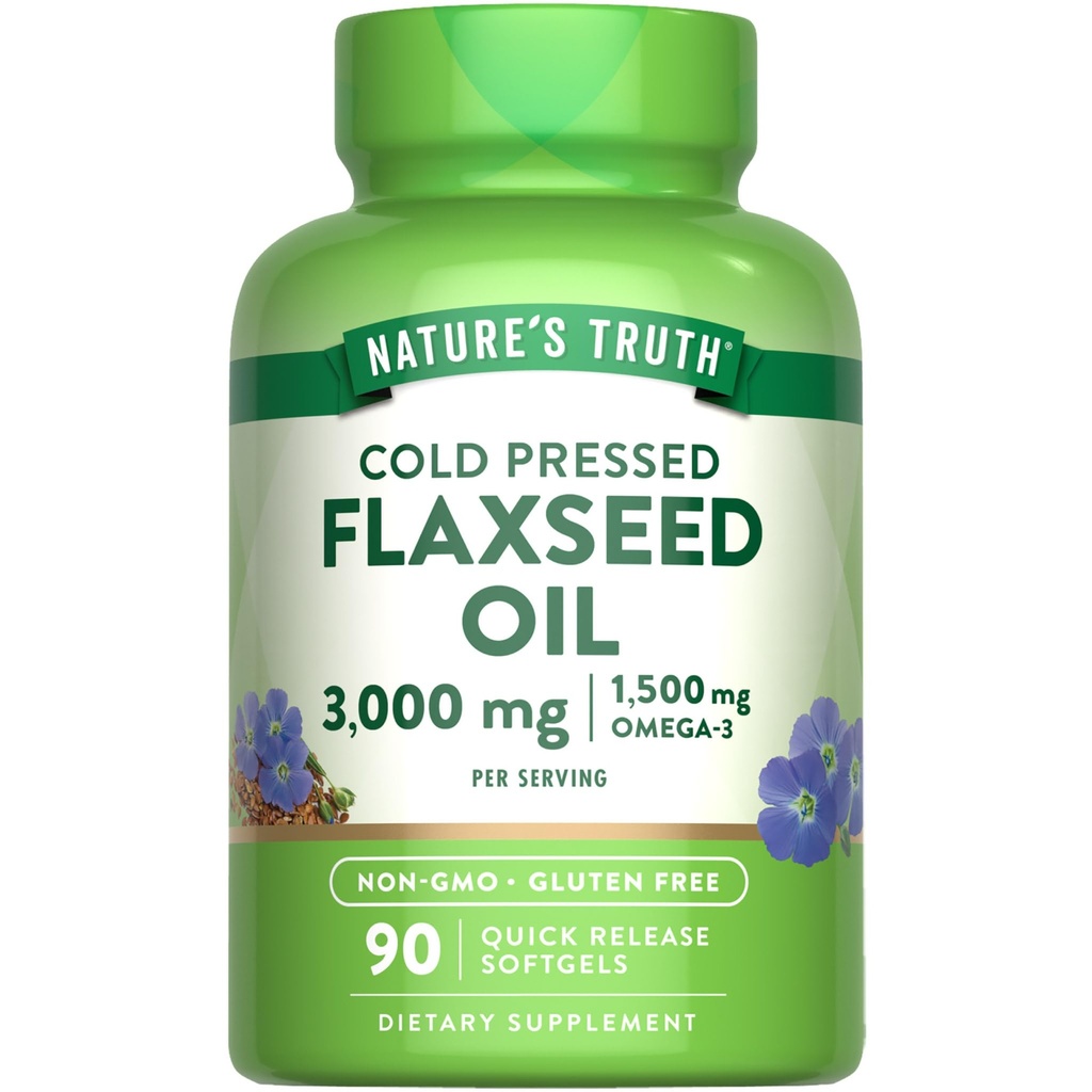 Nature's Truth Flaxseed Oil Softgels 