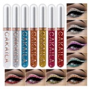 8 χρωματιστό υγρό Glitter Liquid Eyeliner Colorful Set, Delineadores De Colores Para Ojos, Rainbow Λευκό κόκκινο μπλε Eyeliner Christmas Makeup Gift Kit για γυναίκες Αδιάβροχο Long Lasting Quick Dry Eye Liners...