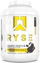 RYSE Loaded Protein Powder - Σοκολάτα Cookie Blast - 25g Whey Protein Isolate & Concent with Prebiotic Fiber & MCTs - Χαμηλό υδατάνθρακες, χαμηλή ζάχαρη, Digestive-Friendly - 54 Σερβιέτες / 4 lb Tub
