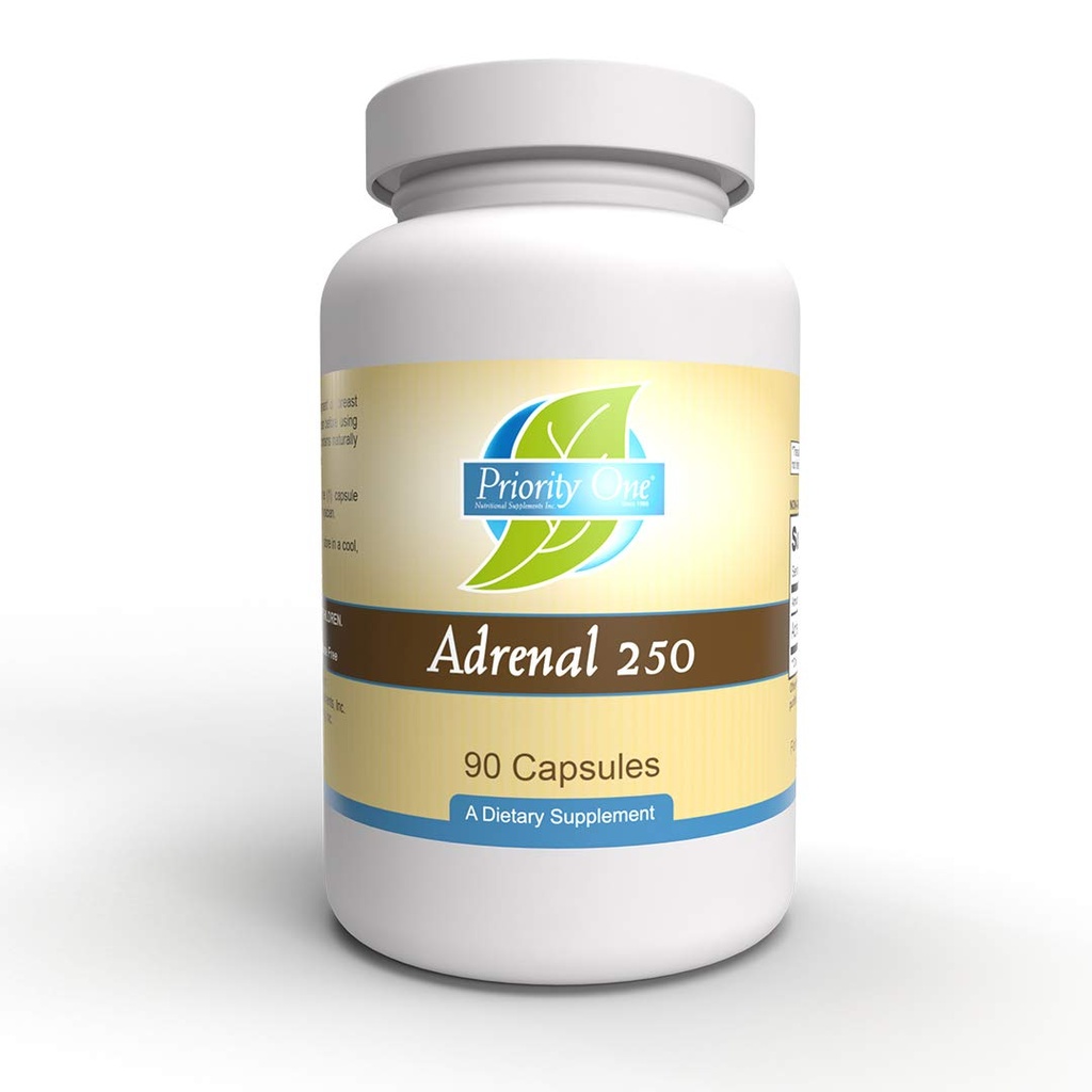 Προτεραιότητα 1 Βιταμίνες Adrenal 250mg 90 Κάψουλες Adrenal Support