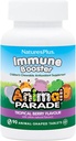 Natures Plus Anumal Parade Immune Booster - Tropical Berry Flavor - 90 Animal-Shaped Chewable Tablets - Παρέχει υποστήριξη ανοσοποιητικού συστήματος - Χωρίς γλουτένη, Vegan - 45 εξυπηρετήσεις