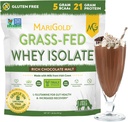 MariGold Grass-fed Whey Protein Isolate Powder - Πλούσια σοκολάτα Βύνη Γεύση - 1 Lb 