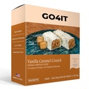 GO4IT Health Meal Replacement Bar, High Protein Nutrition Bar, High Fiber, Low Calories, KETO friendly, On-the-go, Weight Loss Food Bar, 7/Box - (Vanilla Caramel Crunch)