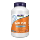 NOW Συμπληρώματα Τροφίμων, Neptune Krill, Διπλή Δύναμη 1000 mg, Φωσφολιπίδια-Bound Omega-3, 120 Softgels