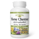 HerbalFactors by Natural Factors, Horse Chestnut, Antioxidant Support for a Healthy Circulatory System and Veins with GrapeSeedRich, 60 capsules (60 servings)