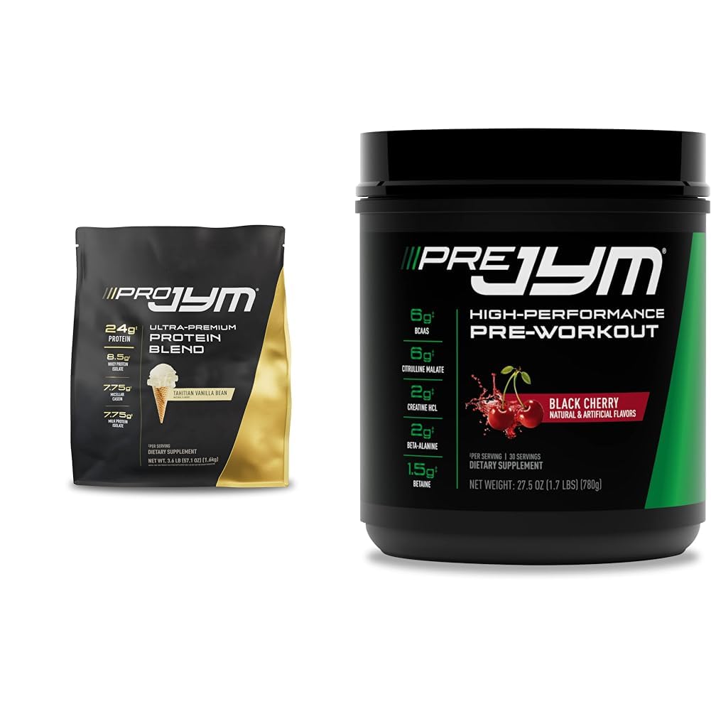 PRO JYM 45 Υπηρεσίες - Tahitian Vanilla Bean & PRE JYM 30 Υπηρεσίες - Μαύρο κερασάκι