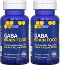 GABA Brain Food - GABA Supplement with L-Citrulline & Grape Seed Extract - Υποστηρίζει την ηρεμία και χαλάρωση - Nighttime Sleep Aid - Υποστηρίζει την παραγωγή Gamma Aminobutyric Acid - 120 L-Citrulline Capsles