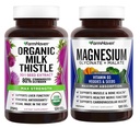 Κάψουλες γαϊδουράγκαθου γάλακτος FarmHaven & Glycinate μαγνήσιου & Milate Complex w/Vitamin D3