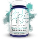 Nootropics Depot Boron Glycinate Capsules | 50mg | Delivering 6mg Elemental Boron | Testosterone, Inflammation, Immune, & Cognitive Support | 120 Count