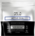 Orlo DHA – Vegan DHA συμπλήρωμα (EPA & DHA) – Ωμέγα 3 Fish Oil & Krill Εναλλακτική – Φυτική βάση Omega-3 Algae Oil – Brain & Heart Support (60 Mini Burpless Softgels)