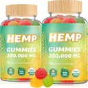 Hamp Gummies 350.000mg για Βαθύ Ήχο Υποστήριξη και Ανακουφιστικό Αίσθημα Αναψυχής, Fruity Hemp Gummy Infused Omega 3, Βιταμίνες, Made in USA
