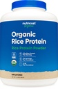 Nutricost Βιολογική σκόνη πρωτεΐνης ρυζιού (5 LB) - Χωρίς γλουτένη, χωρίς ΓΤΟ (από καφέ ρύζι)
