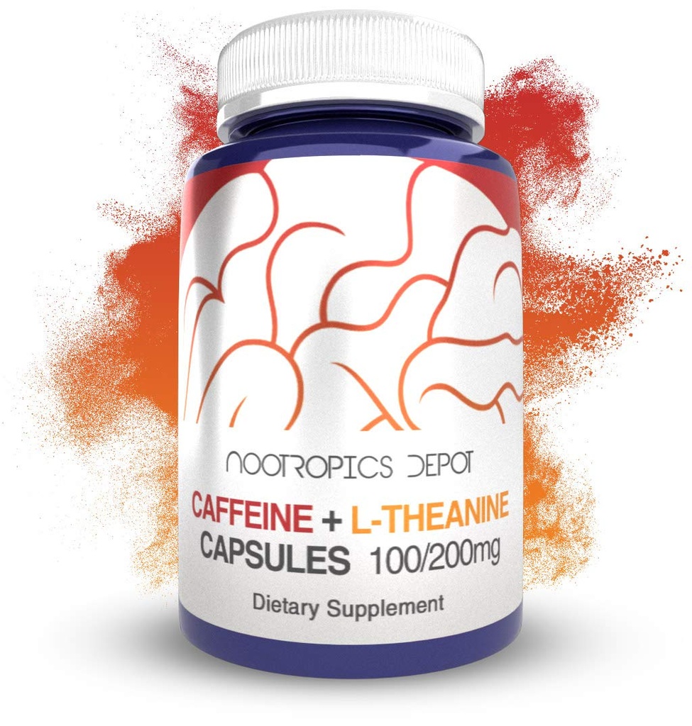Nootropics Depot Caffeine και L-Theanine Κάψουλες 