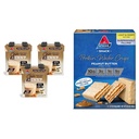 Atkins Chai Tea Latte Protein Shake with 15g Protein, 3g Net Carb, 1g Ζάχαρη + Atkins Φυστικοβούτυρο Πρωτεΐνες Wafer Crisps with 10g Protein, 4g Net Carb, 1g Ζάχαρη, 5 Count