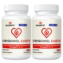 Ubiquinol CoQ10-600mg-Softgel, Active Coq10 Ubiquinol Supplement with Vitamin E & Omega 3, 6, 9, Υψηλή Απορρόφηση-Συνένζυμο-Q10, Ισχυρό Αντιοξειδωτικό για την παραγωγή ενέργειας, Tested, 120 Count
