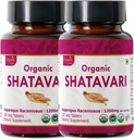 Shatavari 120 Tablets | Asparagus Racemosus (Shatavari) | USDA Organic Certified | Supports Women’s Health and Immune System | Dietary Supplement 120tab - Pack of 2