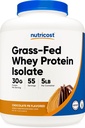 Απομονωτικό πρωτεϊνης Whey Fed Nutricost Grass-Fed (Βούτυρο φυστικοβούτυρο chocolate, 5LBS) - Μη ΓΤΟ, Χωρίς γλουτένη