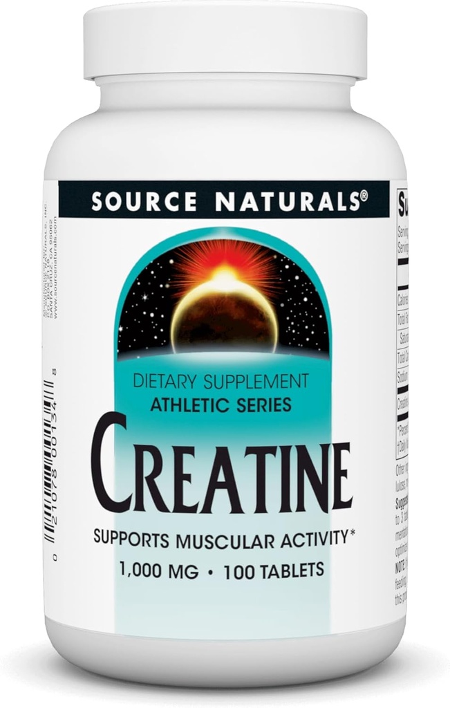 Source Naturals Creatine - Supports Muscular Activity* - 100 Tablets