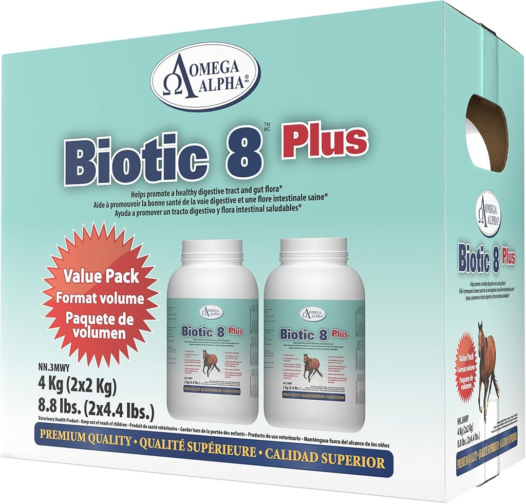 Omega Alpha Biotic 8 Plus 8.8lbs (2 X 4.4lbs.) για άλογα