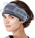 Crimmy Ημικρανία Κεφαλαλγία ανακούφιση Cap, Ψύξη Gel κεφαλόδεσμος Neck Wrap Hat Mask, Καταπραϋντική Ice Pack Κεφαλή πρόσωπο κρύο συμπίεση για άγχος έντασης & Hangover