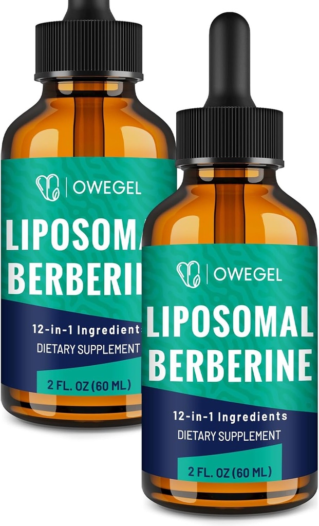 Liposomal Berberine HCL Liquid Drops – Προηγμένη φόρμουλα 12-in-1 με Ceylon Cinnamon, Bitter Melon, Green Tea & More – 4 Fl Oz
