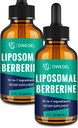 Liposomal Berberine HCL Liquid Drops – Προηγμένη φόρμουλα 12-in-1 με Ceylon Cinnamon, Bitter Melon, Green Tea & More – 4 Fl Oz