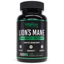 Organic Lions Mane Συμπληρώματα κάψουλες 2400 mg - Ισχυρό Nootropic - Βοηθά στη διατήρηση μνήμης, ενέργειας και νοητικής καθαρότητας - Vegan Brain Booster Focus Pills - Real Lion's Mane Supplement