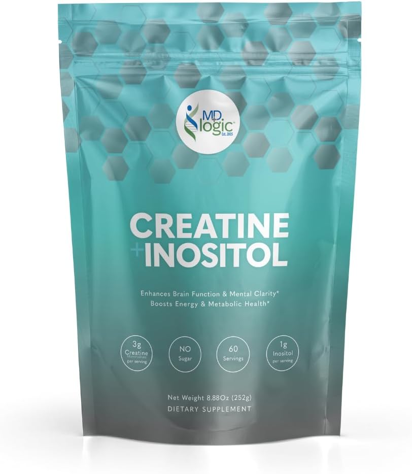 MD Logic Health Creatine + Ινοσιτόλη για την κορυφαία απόδοση & ψυχική σαφήνεια, Unflavoured - Made in New York