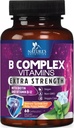 B Complex Βιταμίνες Κάψουλες - με Βιταμίνη Β12 Β6 Β100 C Βιοτίνη Folate & Follic Acid - Συμπλήρωμα για την υποστήριξη της καρδιάς, του εγκεφάλου και των νεύρων - Super Complex για την υποστήριξη του ανοσοποιητικού και της ενέργειας - 60 κάψουλες