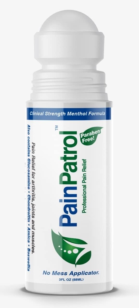 PainPatrol, Pain Relief Gel, Cooling Gel w 8.5% Menthol, 3 oz Roll-on for Muscle Pain, Joint & Back Pain, Topical Analgesic, Fast Acting, Long Lasting Pain Reliever Cream (3 OZ)