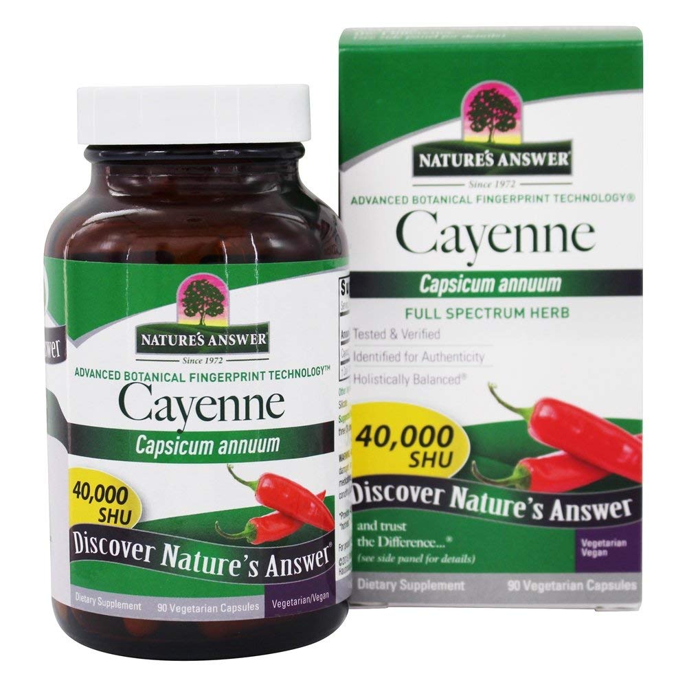 Απάντηση της φύσης Cayenne Pepper Powder Capsule Supplement, 90 count 