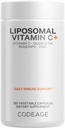 Codeage Liposomal Vitamin C 1500mg με ψευδάργυρο, Elderberry, Citrus Bioflavonoids Grapefruit, Lemon, Orange Powder, Quercetin & Rose HIPS Fruit – Vegan Supplement - Μη ΓΤΟ, Vegan Pills, 180 Capsules