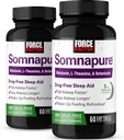 FORCE FACTOR Somnapure Softgels 2-Pack Sleep Aid to Fall Asleep Faster, Stay Asleep Longer, Wake Up Refreshed, Sleep Aid for Adults with Melatonin, Ashwagandha, Valerian Root, 120 Softgels