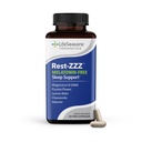 LifeSeasons Rest-ZZZ Melatonin Free - Sleep support Supplement - Ηρεμεί το νευρικό σύστημα - Ανακουφίζει την ανησυχία και τα νεύρα που σχετίζονται με την αϋπνία - Μαγνήσιο GABA & χαμομήλι - 60 κάψουλες