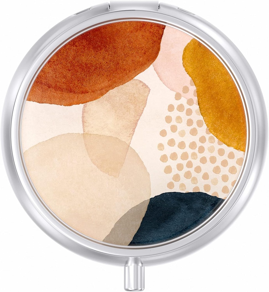 Υπόθεση χαπιών, Χαριτωμένο κουτί ταξιδιών για το πουρμπουάρ, Moisture Proof Μικρός κάτοχος ιατρικής, Φορητό Pocket Medicine Organizer για να κρατήσει βιταμίνες, Cod Liver Oil, Συμπληρώματα, απλή αφηρημένη τέχνη