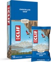 CLIF BARS - Ενεργειακές μπάρες - Chocolate Chip - Κατασκευασμένο με οργανική βρώμη - Φυτική βάση τροφίμων - Χορτοφαγικά - Kosher (2,4 μπάρες πρωτεΐνης, 12 κόμης) Συσκευασία Μαΐου Vary