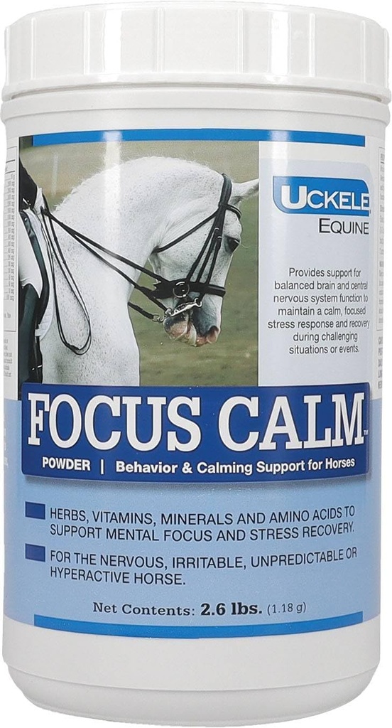 Uckele Focus Calm Horse Supplement - Ηρεμία και Συμπεριφορά συμπλήρωμα για άλογα - Equine Vitamin & Mineral Supplement - 2,6 λίβρα (lb)
