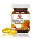 Organic Reishi Mushroom Spore Oil Supplement-USDA Ganoderma Lucidum Extract Κάψουλα-Immune Σύστημα Φυσικής Ενέργειας για την υποστήριξη της ευεξίας & Liver-Vegan, χωρίς γλουτένη GMO, 30 Veggie Softgels