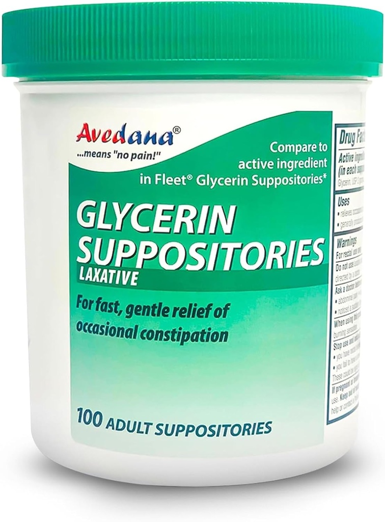 USP 2g Glycerin Laxatives Suppository – 100 Ενηλίκων Μέγεθος Laxative Suppositories for Men and Women – Γρήγορες και Απαλές Υποθεσίες Ανακούφισης για Δυσκοιλιότητα – Άνετο Σχήμα Ενηλίκων Υπόθετο