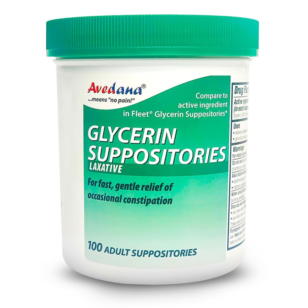 USP 2g Glycerin Laxatives Suppository – 100 Ενηλίκων Μέγεθος Laxative Suppositories for Men and Women – Γρήγορες και Απαλές Υποθεσίες Ανακούφισης για Δυσκοιλιότητα – Άνετο Σχήμα Ενηλίκων Υπόθετο