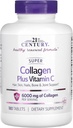 21ος αιώνας Super Collagen Plus δισκία βιταμίνης C, 180 κόμης
