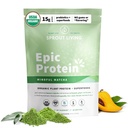 Sprut Living Epic Protein, Πρωτεΐνες & Superfoods με βάση το φυτό σε σκόνη, Mindful Matcha 