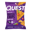 Quest Διατροφή φορτωμένο Taco Tortilla στυλ Protein Chips, 19g πρωτεΐνη, 4g καθαρό υδατάνθρακες, χαμηλή υδατάνθρακες, χωρίς γλουτένη, 1,1 oz (πακέτο των 12)