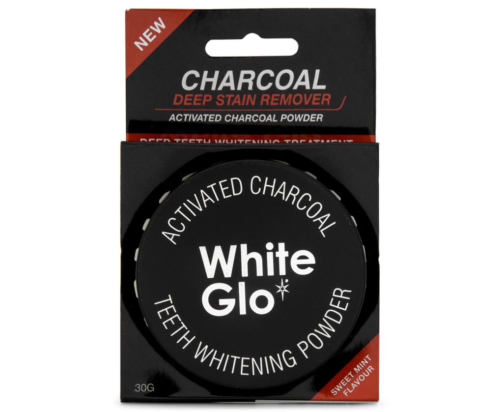 White Glo ενεργοποιημένη λεύκανση δοντιών λεύκανση σε σκόνη, υψηλής απορρόφησης για τον καθαρισμό βαθέων λεκέδων και αποχρωματισμού, φρέσκο άρωμα μέντας