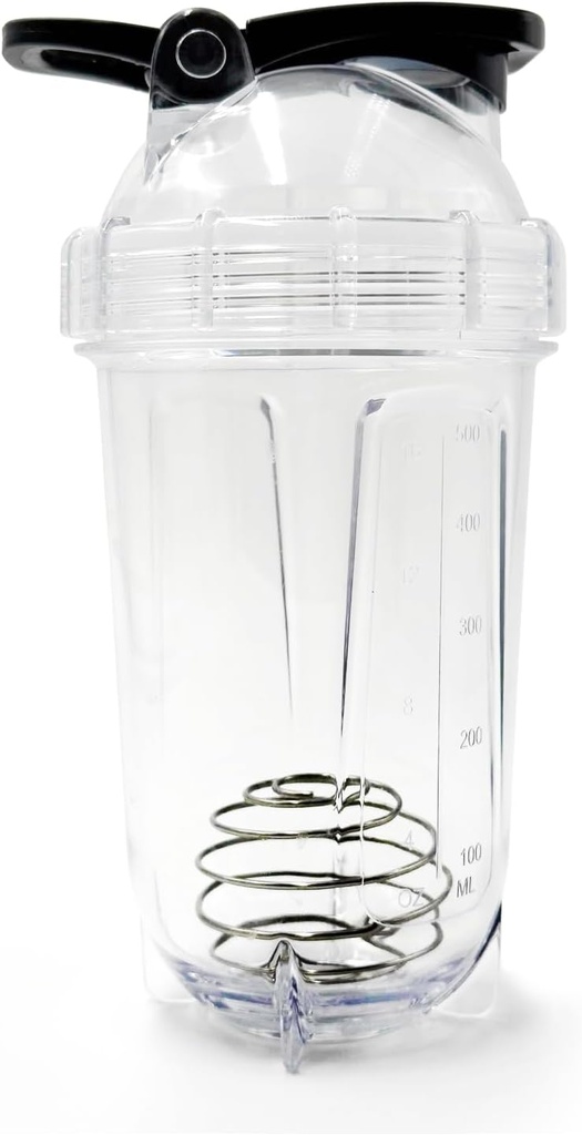 Blender Shaker Μπουκάλι, 500ml/16oz, Πλυντήριο πιάτων ασφαλή, Shatterproof, Φορητή προ προπόνηση Whey Protein Drink Cup, Mixes Cocktails Shakes, δώρα για άνδρες γυναίκες, λευκά δώρα ελέφαντα για ενήλικες