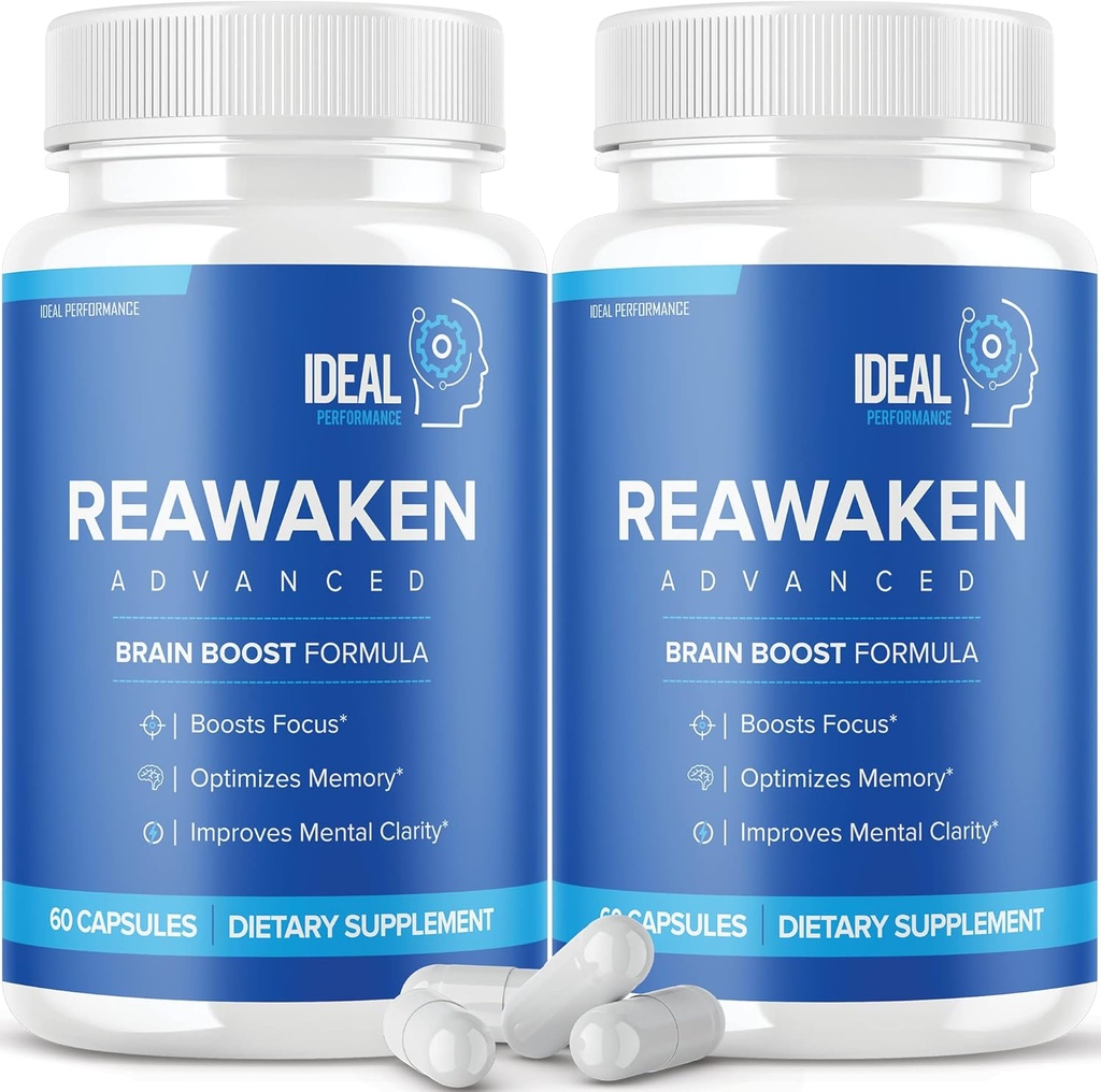Reawaken Brain Boost συμπλήρωμα για τη μνήμη Advanced Formula (2 πακέτο - 120 κάψουλες)