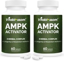 AMPK συμπλήρωμα ενεργοποιητή, 5 σε 1 Jiaogulan Gynostemma AMPK μεταβολικός ενεργοποιητής 120 κάψουλες χορτοφάγων (120 Count(Pack of 2))
